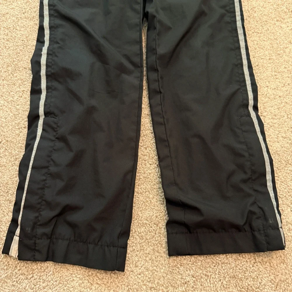 OshKosh B'gosh Track Pants Kids Size 7 Black Side Stripe Jersey Lined Joggers